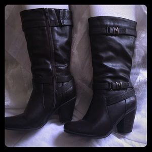 worn twice, 2" in height, all sales are final.